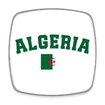 Algeria Algeria Flag Algeria - Square fridge magnet - white - Front