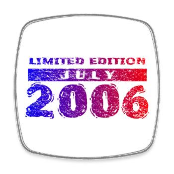 20e anniversaire Édition Limitée 07/2006 - Magnet carré - blanc - Devant
