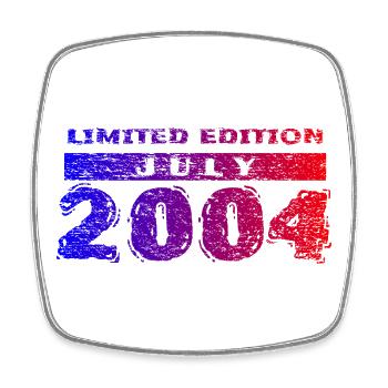 22nd Birthday Limited Edition 07/2004 - Square fridge magnet - white - Front