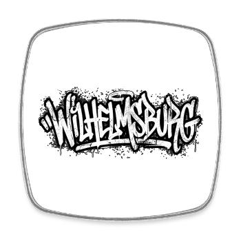 Wilhelmsburg Hamburg Graffiti Hip Hop Day - Square fridge magnet - white - Front