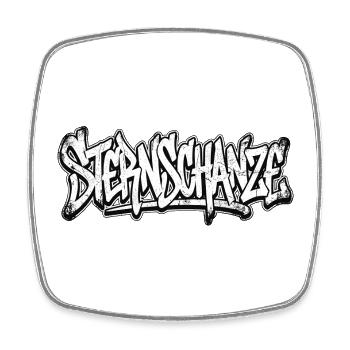 Sternschanze Hamburg Graffiti Hip Hop Tag - Square fridge magnet - white - Front