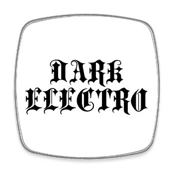 Dark Electro - Square fridge magnet - white - Front