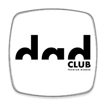 Dad Club Premium Member | Vater | Vatertag - Viereckiger Kühlschrankmagnet - Weiß - Vorne