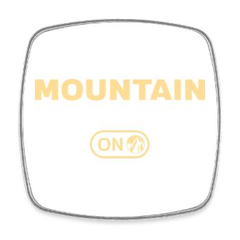 Mountain mode on Wandern Berge Bergsteigen - Viereckiger Kühlschrankmagnet - Weiß - Vorne
