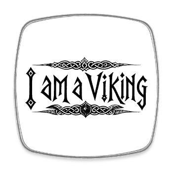 I am a Viking - Sport / Gym - Square fridge magnet - white - Front