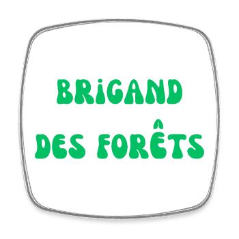 Forest Brigand - Square fridge magnet - white - Front