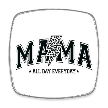 Mama All Day - Square fridge magnet - white - Front