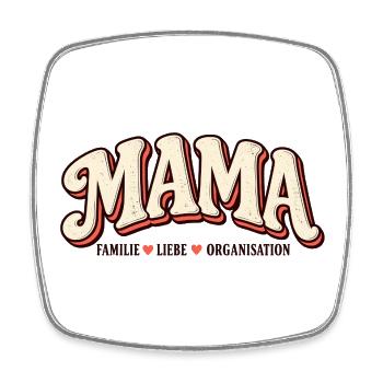 Mama Familienmanagerin seit immer | Mama Geschenk - Viereckiger Kühlschrankmagnet - Weiß - Vorne