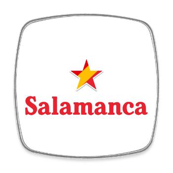 Salamanca - Square fridge magnet - white - Front