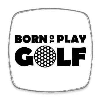 Born to play Golf - Magnet carré - blanc - Devant