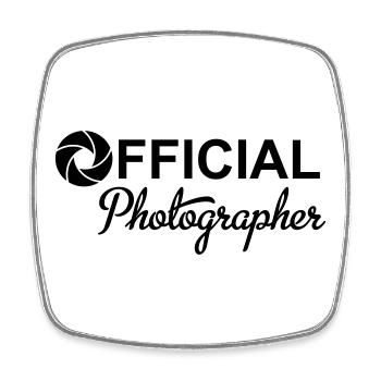 Photographer - Square fridge magnet - white - Front