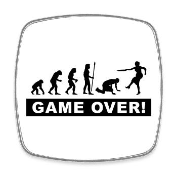 evolution_stag & hen nights - Square fridge magnet - white - Front