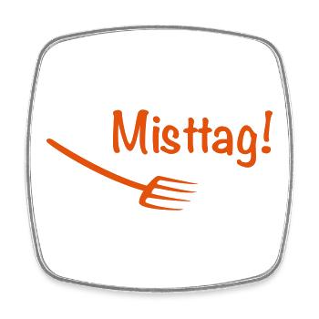 2541614 14932290 misttag - Viereckiger Kühlschrankmagnet - Weiß - Vorne