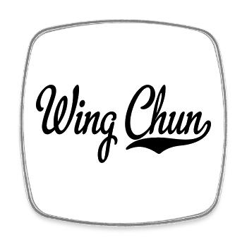 2541614 15440069 wing chun - Viereckiger Kühlschrankmagnet - Weiß - Vorne