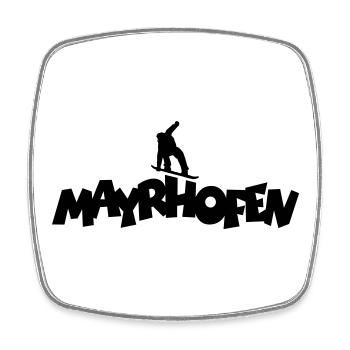 Mayrhofen Snowboard Snowboarder Snowboarding - Viereckiger Kühlschrankmagnet - Weiß - Vorne
