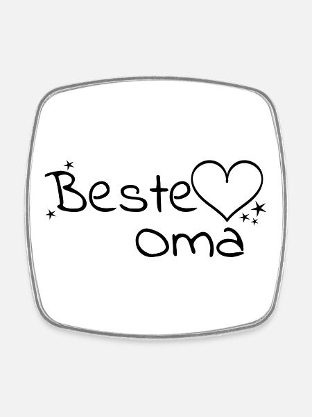 Best Grandma - Square fridge magnet - white