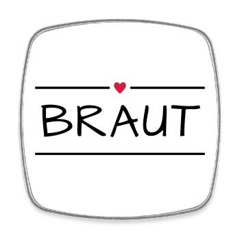 Bride hen party - Square fridge magnet - white - Front