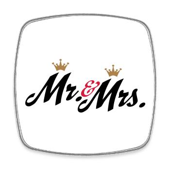 mariage - Magnet carré - blanc - Devant