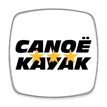 Canoë Kayak - Magnet carré - blanc - Devant