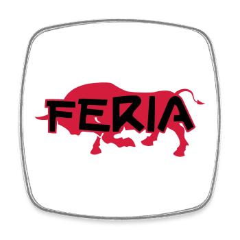 Feria - Magnet carré - blanc - Devant