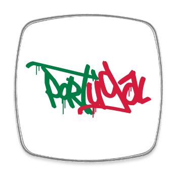 Portugal - Magnet carré - blanc - Devant