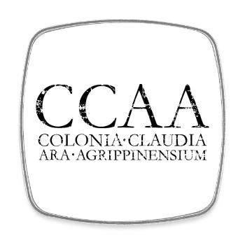 CCAA Colonia Claudia Ara Agrippinensium - Viereckiger Kühlschrankmagnet - Weiß - Vorne