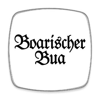 Boarischer Bua - Ein Junge aus Bayern - Viereckiger Kühlschrankmagnet - Weiß - Vorne