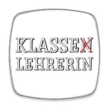 Klassen Lehrerin - Viereckiger Kühlschrankmagnet - Weiß - Vorne