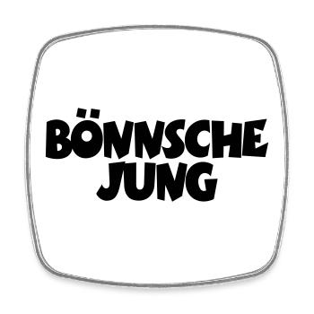 Bönnsche Jung - Unser Mann aus Bonn am Rhein - Viereckiger Kühlschrankmagnet - Weiß - Vorne
