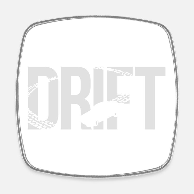 drift - Magnet carré - blanc