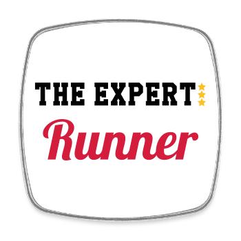 Course à Pied / Running / Jogging / Coureur - Magnet carré - blanc - Devant