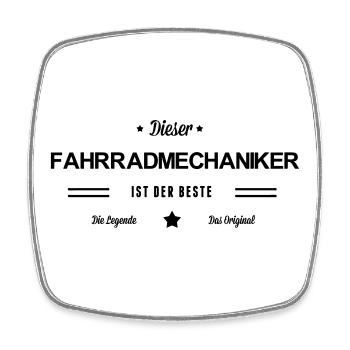Bester Fahrradmechaniker - Viereckiger Kühlschrankmagnet - Weiß - Vorne