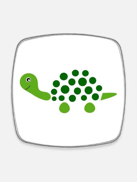 Tortue Tortues - Magnet carré - blanc