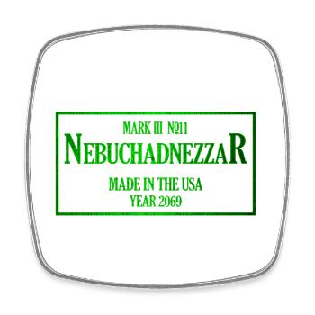 Nebuchadnezzar Schiff Matrix Geschenkidee - Viereckiger Kühlschrankmagnet - Weiß - Vorne
