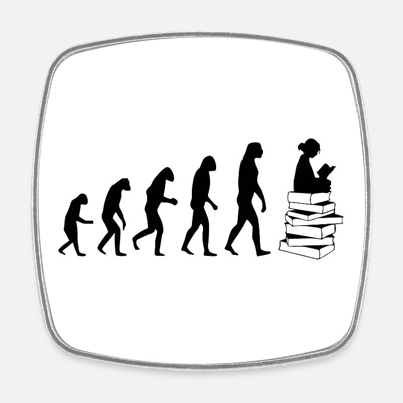 Lire l'évolution - Magnet carré - blanc