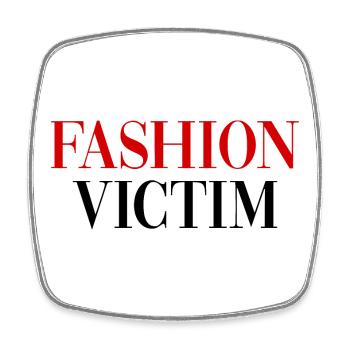 FASHION VICTIM - Square fridge magnet - white - Front