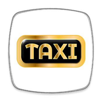 TAXI DRIVER TAXI DRIVER TRANSPORT - Square fridge magnet - white - Front