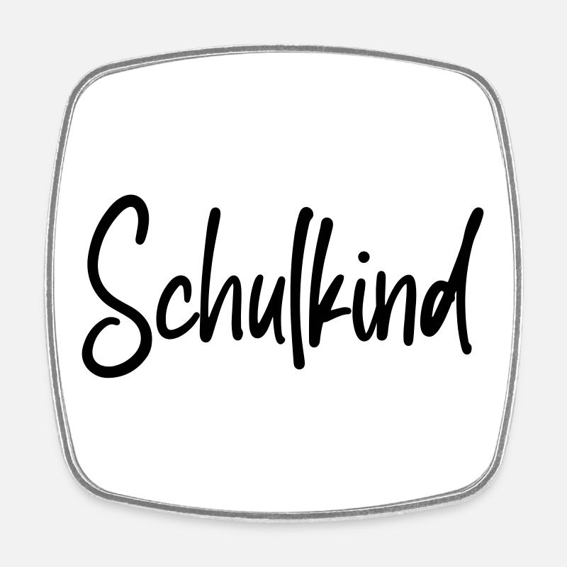 Schulkind - Einschulung Erstklässler - Viereckiger Kühlschrankmagnet - Weiß