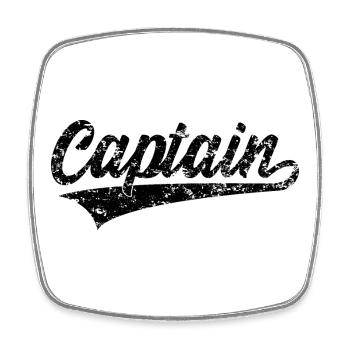 Capitaine capitaine - Magnet carré - blanc - Devant
