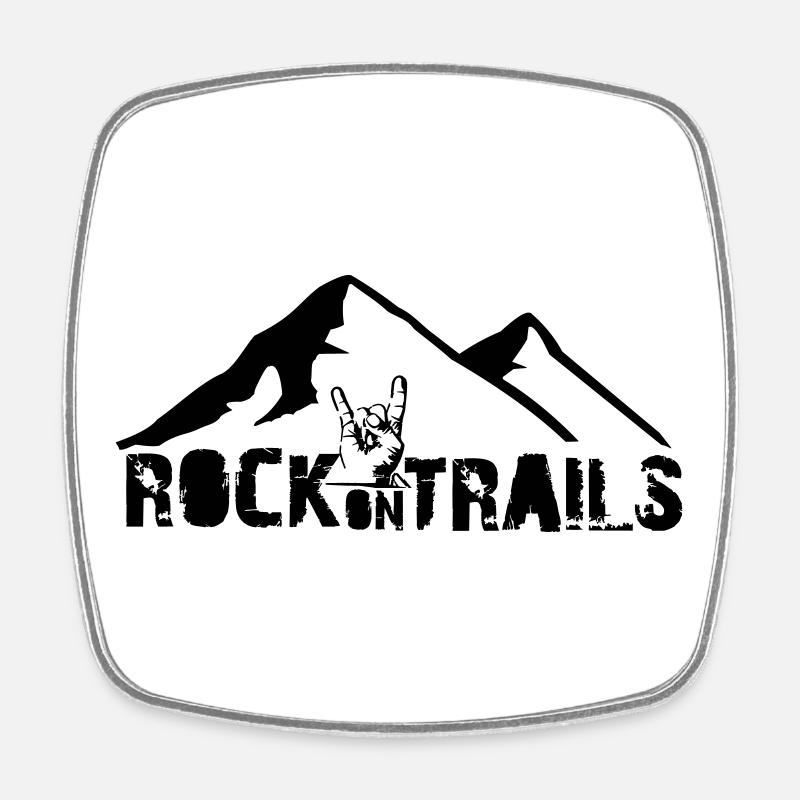 RockonTrails - Viereckiger Kühlschrankmagnet - Weiß