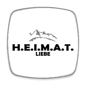 Heimat - Viereckiger Kühlschrankmagnet - Weiß - Vorne
