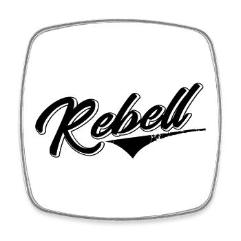 rebel dieb rowdy rebell bandit hustler gang crime - Square fridge magnet - white - Front
