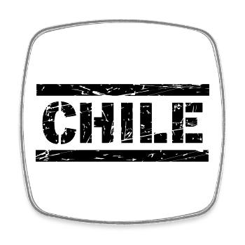 Chile - Square fridge magnet - white - Front
