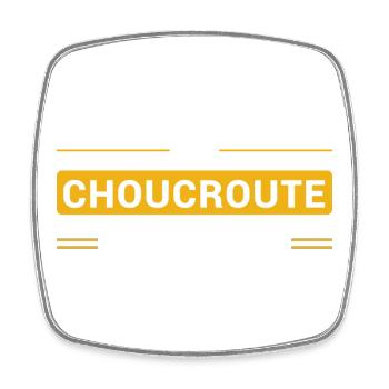 La Choucroute, c'est Sacré - Magnet carré - blanc - Devant