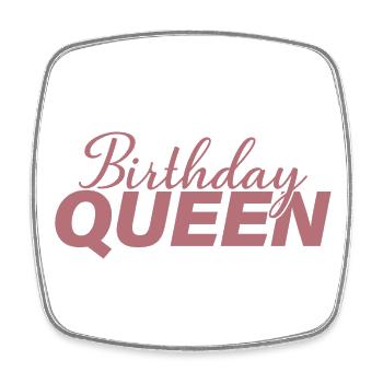 Birthday Queen Women Birthday Party Gift - Square fridge magnet - white - Front