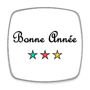 BONNE ANNEE. SAINT SYLVESTRE. NOUVELLE ANNÉE. - Magnet carré - blanc - Devant