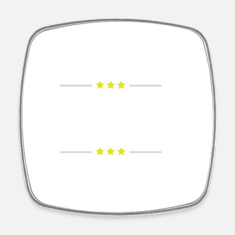 gesegnet - Square fridge magnet - white