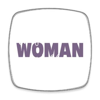 Every Woman is a Wonderful Woman - Viereckiger Kühlschrankmagnet - Weiß - Vorne