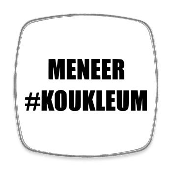 Mr. Koukleum Für Männer, denen kalt ist * - Viereckiger Kühlschrankmagnet - Weiß - Vorne