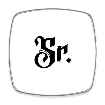 Sr. Engagement Gift Groom To Be Wedding Party - Square fridge magnet - white - Front